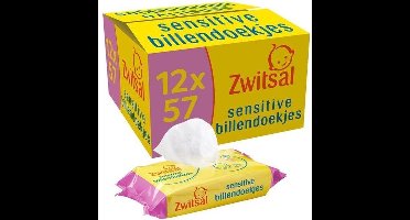 Zwitsal - Billendoekjes Sensitive - 12 x 57 - 684 babydoekjes