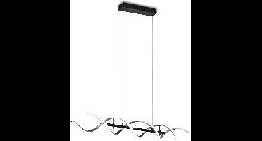 LED Hanglamp - Hangverlichting - Torna Sarina - 45W - Aanpasbare Kleur - Dimbaar - Rechthoek - Geborsteld Zilver - Aluminium