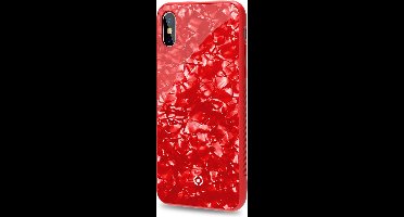 Celly Gelskin Siliconen hoesje - Geschikt voor Apple iPhone X/Xs - TPU Back cover - Rood