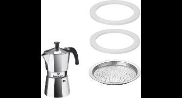 Silicone Ring Set 2 + Filter Voor Espresso Maker 6 Tassen Brasilia Westmark 2462 228e