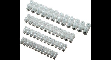 BKL Electronic 073400/10 Kroonsteen Flexibel: - Massief: 4-4 mm² Aantal polen: 12 10 stuk(s) Wit