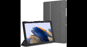 Hoes Geschikt voor Samsung Galaxy Tab A8 (2021 & 2022) hoes – tri-fold bookcase met auto/wake functie - 10.5 inch – Grijs