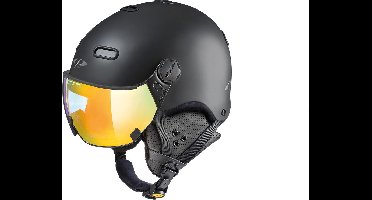 CP Carachillo - Skihelm - zwart - 53-55/S - Meekleurend Vizier - Cat. 1-2 (//)