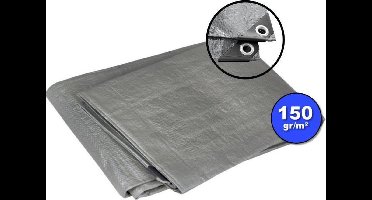 Grijs afdekzeil bache bouwzeil 3x4m 150gr/m²