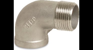 Profec Nr. 92 Knie 90° RVS 316 1/2" binnendraad x buitendraad