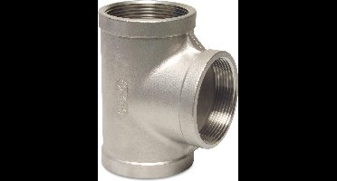 Rvs T-stuk 90° 1 1/2"bi 16bar