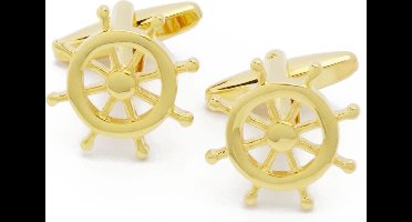 Manchetknopen - Roer Zeilen Boot Goudkleurig