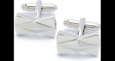 Manchetknopen - Strik Strikje Bowtie Klassiek Zilver