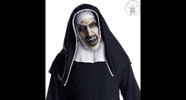 Rubies - Masker The Nun 3/4 met kap - Halloween Masker - Enge Maskers - Masker Halloween volwassenen - Masker Horror - masker halloween volwassenen - masker kinderen