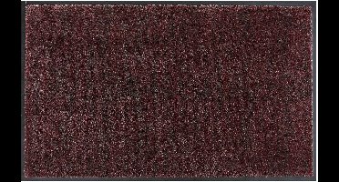 MD Entree - Deurmat - Schoonloopmat - Soft&Design - 55 x 90 cm - Suède Maroon - Vloerkleed - Met antislip - Machine wasbaar - Vocht absorberend - Hoge dichtheid 600gr/m2