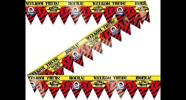 Paper Dreams Markeerlint Welkom Thuis 12 Meter Pvc Rood/geel