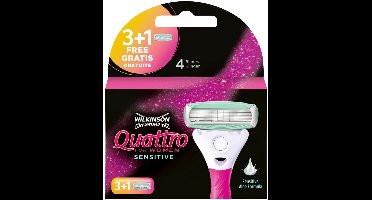 10x Wilkinson Woman Scheermesjes Quattro Sensitive 4 stuks