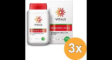3x Vitals Ubiquinol 50 mg (150 softgels)
