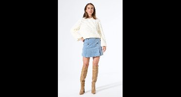GARCIA Dames Effen Rok Blauw