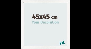 Your Decoration - Fotolijst 45x45 cm - MDF - Wit Hoogglans - Bologna