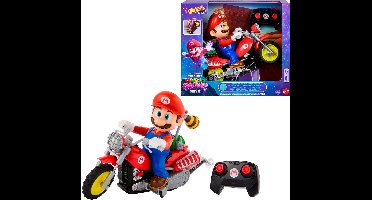 Hot Wheels Mario Kart Mario Wheelie Motocross RC, op afstand bediend voertuig op batterijen