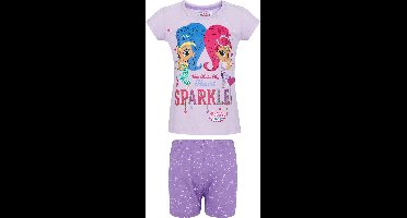 Shimmer-and-Shine Pyjama met korte mouw - paars - Maat 92
