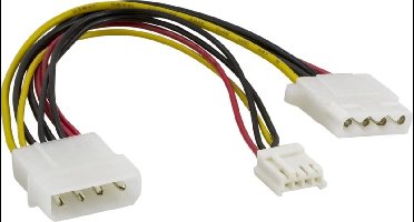 DELTACO DEL-115, Intern Y kabel voor 3.5 ‘' en 5.25 " CD-ROM stations