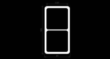 Jung CD500 Afdekraam Schakelmateriaal - CD582SW - E2V3X