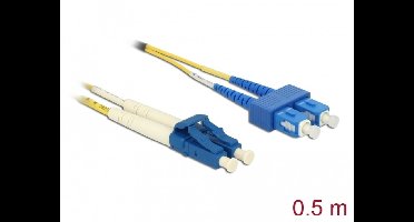Kabel optische vezel LC> SC Singlemode OS2 0,5 m