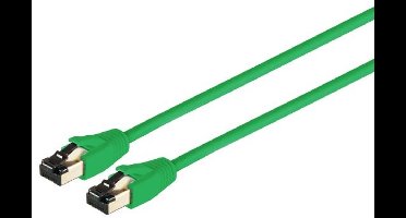Patchkabel cat 8.1 F/FTP PIMF LSZH grün 1,0m