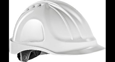 SIR SAFETY ABS 901 Veiligheidshelm Wit Bouwhelm - Elektrische Isolatie 1000 V - Schroefratel - Gehoorbescherming Compatibel