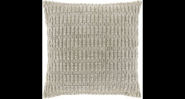 CEDRO - Sierkussen - 45x45 cm - Ribmotief - Chateau Grey