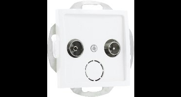 Smartwares S2 Inbouw Wandcontactdoos - Radio/TV - Polarwit