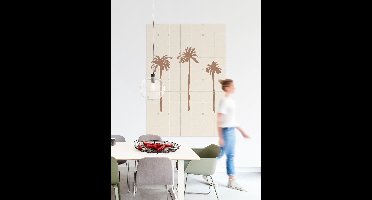 IXXI Palms, Various - 100 x 140 cm - Gratis ophangtool - Grote wanddecoratie en posters - Illustraties, Line art, Abstract, Minimalistisch, Grafisch