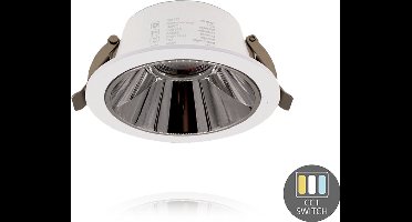OutledTL | LED Downlighter Kerber - TriColor - 7 Watt - Zaagmaat 75 - 90MM - Wit