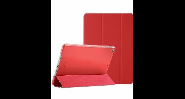 Hoes geschikt voor iPad 2021 Silicone hoesje soft cover Rood - Hoes geschikt voor iPad 2021 / 2020 / 2019 (9e/8e/7e Generatie / 10.2 inch) Smart hoes Trifold - Hoes geschikt voor iPad 2020 hoes