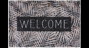 MD Entree - Deurmat - Schoonloopmat - Ambiance - Leaves - Beige - 50 x 75 cm