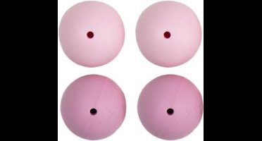 Go Handmade Siliconen Kralen 4 Stuks 22 Pink Mix