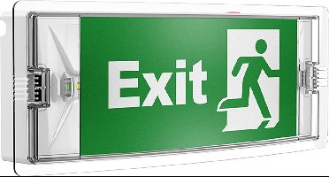 LED Noodverlichting - Kingtron - Opbouw Wand - 3W - IP54 - 14 Meter - LiFePO4 - Inclusief Pictogrammen