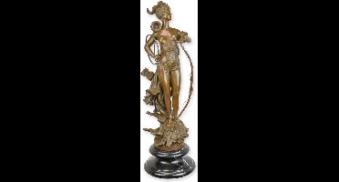Beeld - Diana Victorious - Bronzen sculptuur - 67,8 cm hoog