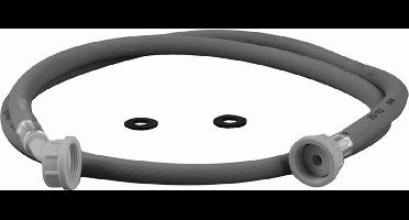 Nedco Water Aanvoerslang 3/4'' voor Wasmachine/Vaatwasser - PVC - 1.5 Bar - 2.5m - Grijs