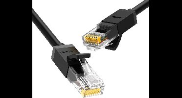 Ugreen - kabel - Internet netwerkkabel Ethernet patchkabel RJ45 Cat - 6 - UTP - 1000Mbps - 1m - zwart - (20159)