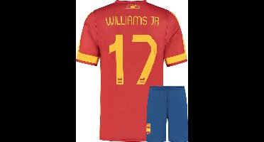 Williams Spanje Voetbaltenue - Voetbal Tenue Kinderen - Shirt en Broekje - Jongens en Meisjes - Volwassenen - Heren en Dames - Maat 128