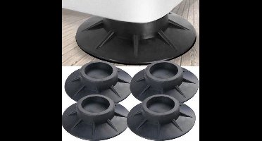 *** Trillingsdempers wasmachine – Set van 4 stuks – Extra dik - Voetjes wasmachine & droger - Wasmachine demper – Anti trillings / vibratie dempers pads – Antislip rubber – Trillingsmat – Antislipmat