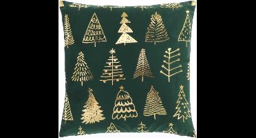 Unique Living - Kussen Xmas Tree 45x45cm Dark Green