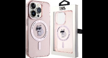 Karl - Lagerfeld - IML Choupette MagSafe hoesje voor iPhone - 14 - Pro - roze