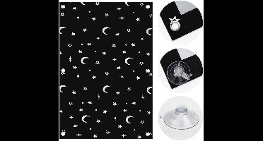 Boraboi® Verduisterend Thermo Rolgordijn met Zuignappen voor Dakramen, Eenvoudige Installatie, 37 x 73 cm