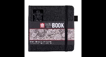 Schetsboek sakura 80 witte vellen 120x120mm zwart | 5 stuks