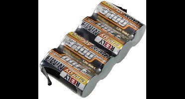 Reely NiMH accupack 4.8 V 3700 mAh Aantal cellen: 4 Sub-C Side by Side