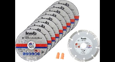 KWB 9+1 Doorslijpschijfset 125mm