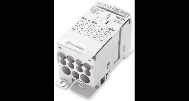 Finder 9D.01.5.400.0111 Verdeler Wit 12-polig 35 mm² 400 A 1000 V/AC, 1500 V/DC Geleidertype: L, N, PE