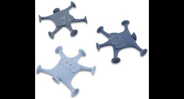 Trixie Dierenspel met Zuignappen – Mrs. Elephant – 3-delige Badpretset van Siliconen - Blauw