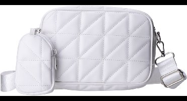 Eko, Schoudertas met buidel model Camélia, Wit