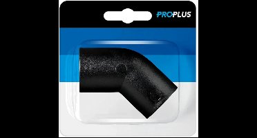 ProPlus Hoekstuk 45° - Ø28 mm - PE Zwart - Snelle Montage - Blister