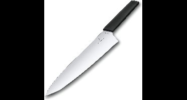 Trancheermes voor vlees - ergonomisch - 1 stuk - zwart - roestvrij staal - 25 cm